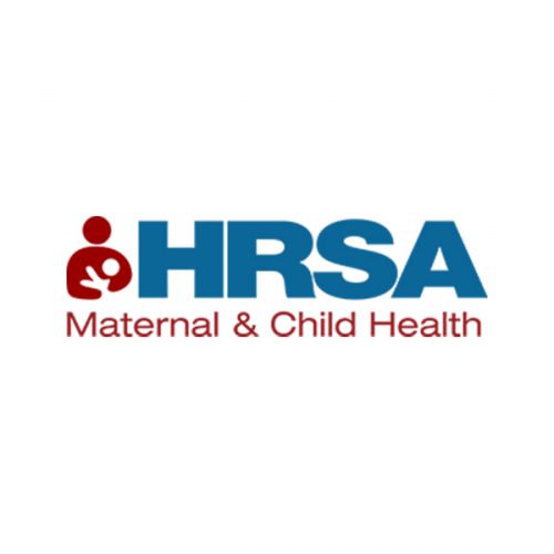The Health Resources and Services Administration Maternal and Child Health Bureau logo.