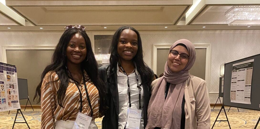 MCH students in front of poster session.