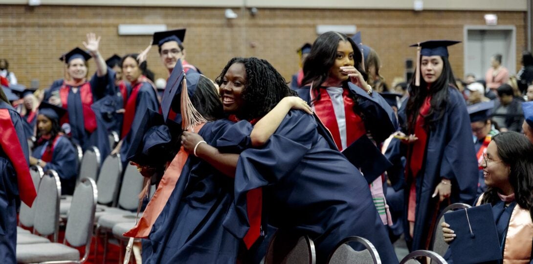 Graduates celebrating